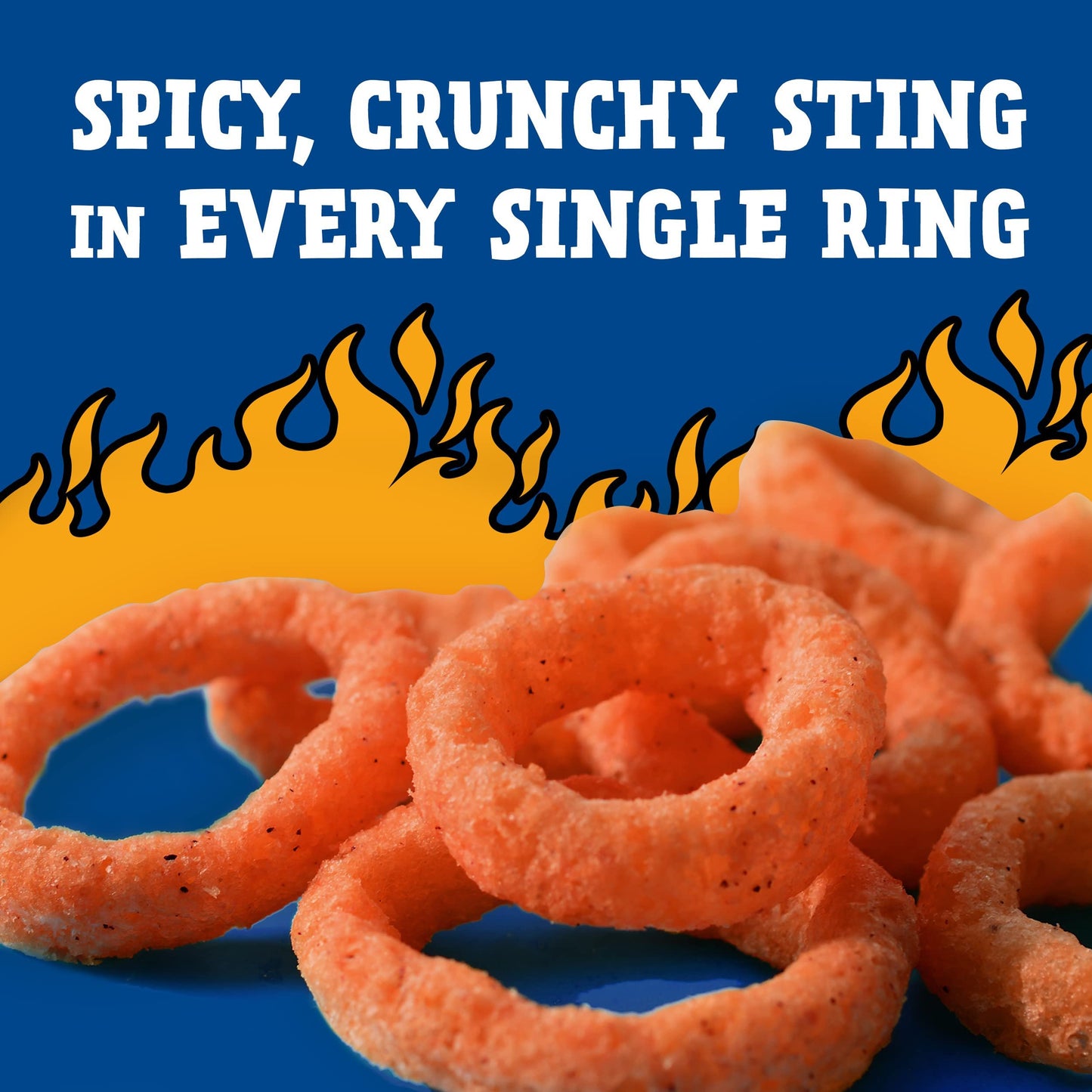 Andy Capp's Beer Battered Flavored Onion Flavored Rings Baked Oat and Corn Snacks, Hot, 2 oz