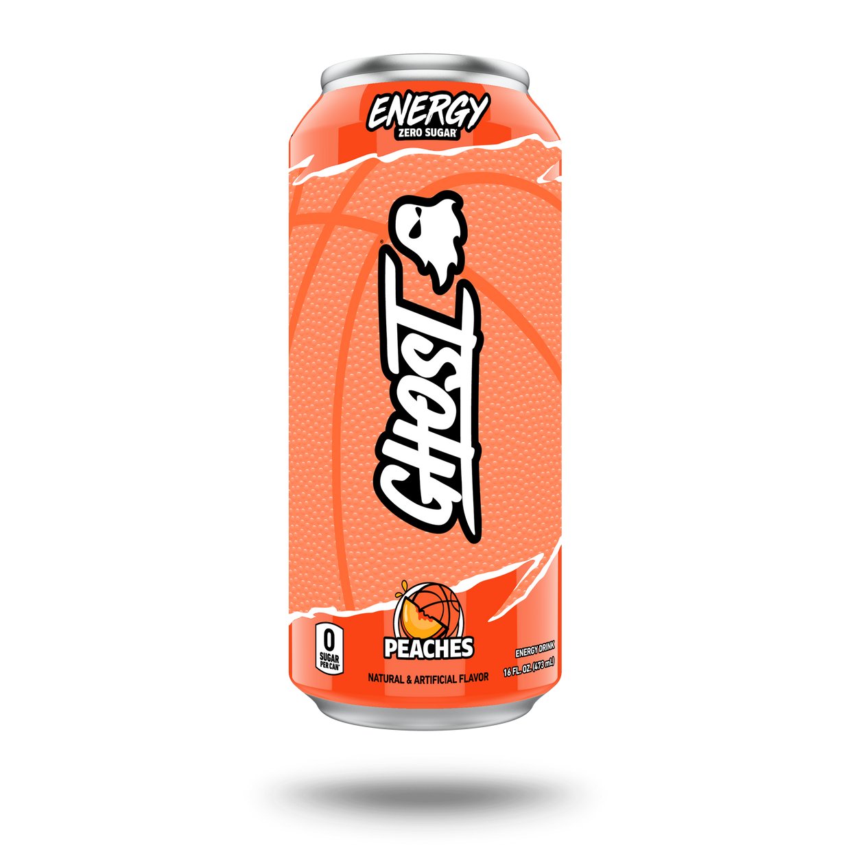 Ghost Energy Drink Peaches 16 oz (Pack of 12)