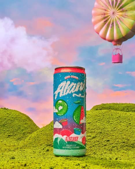 Alani Nu Kiwi Guava Sugar-Free, Energy Drink, Pre workout, 6-12Oz Pack