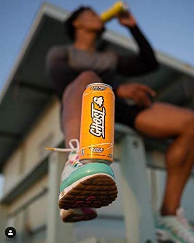Ghost Energy Ready to Drink 16 Ounce Cans (Tropical Mango, 4 Cans)