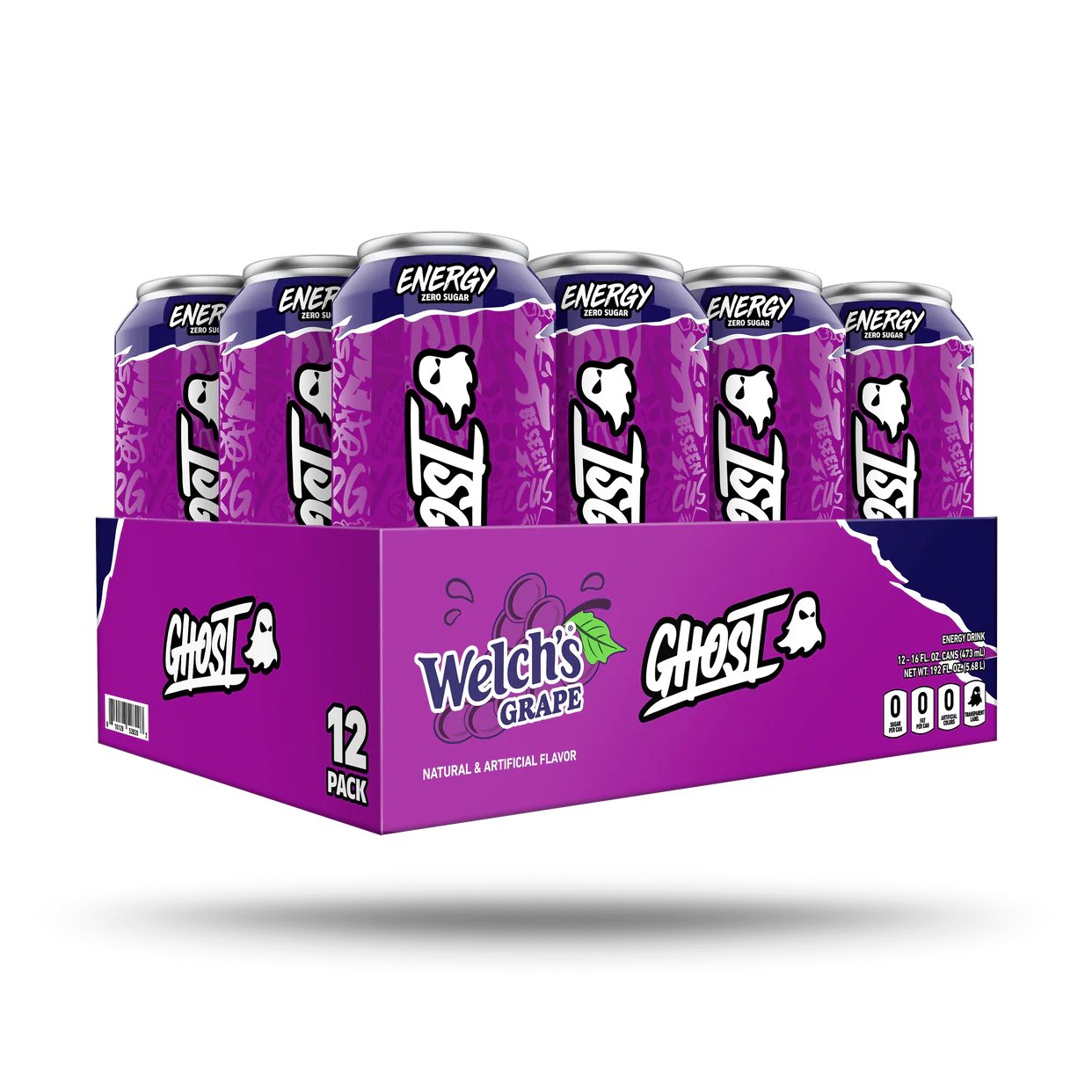 GHOST® Energy Welch's Grape 16 oz (Pack of 12)