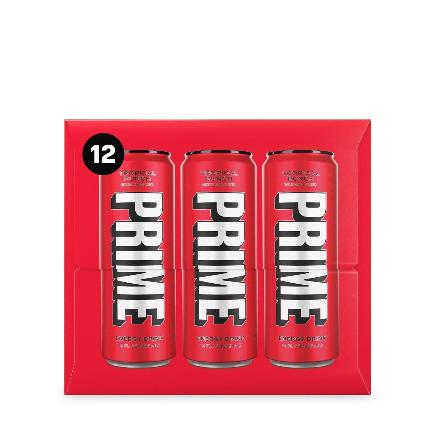 Prime Energy - Energy Drink with 200 mg. of Caffeine and 300 mg. of Electrolytes (Tropical Punch, Single)