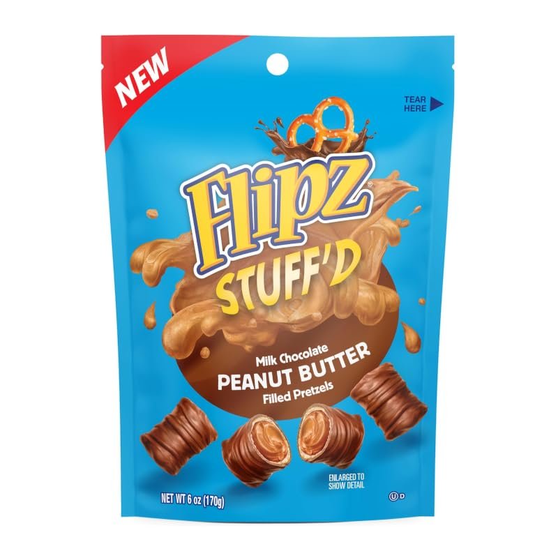 Flipz Stuff'D, Milk Chocolate Peanut Butter Filled Pretzels