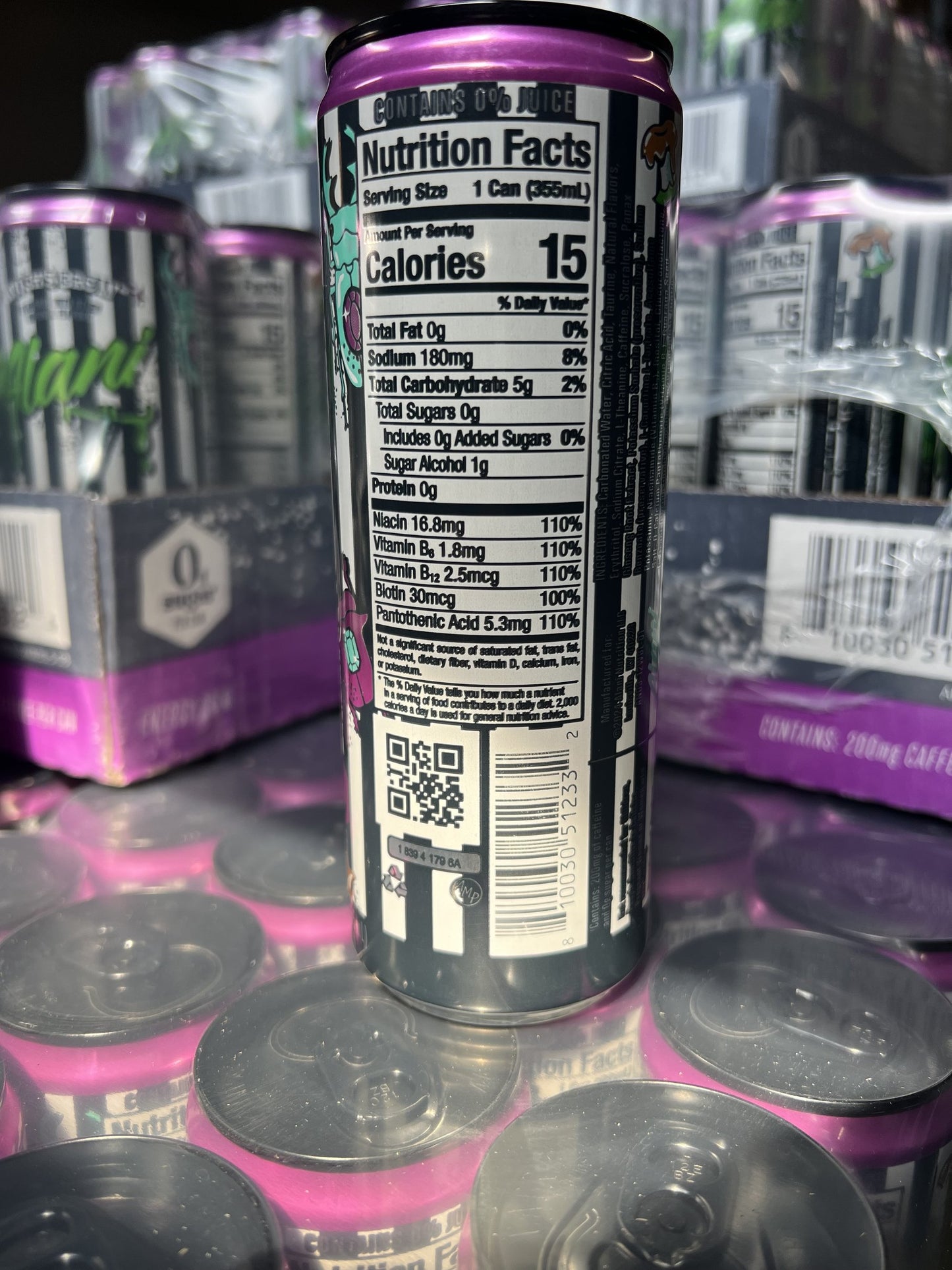 Alani Nu Energy Drink Witch's Brew Limited Edition Beetle Juice 12 oz (Pack of 12)