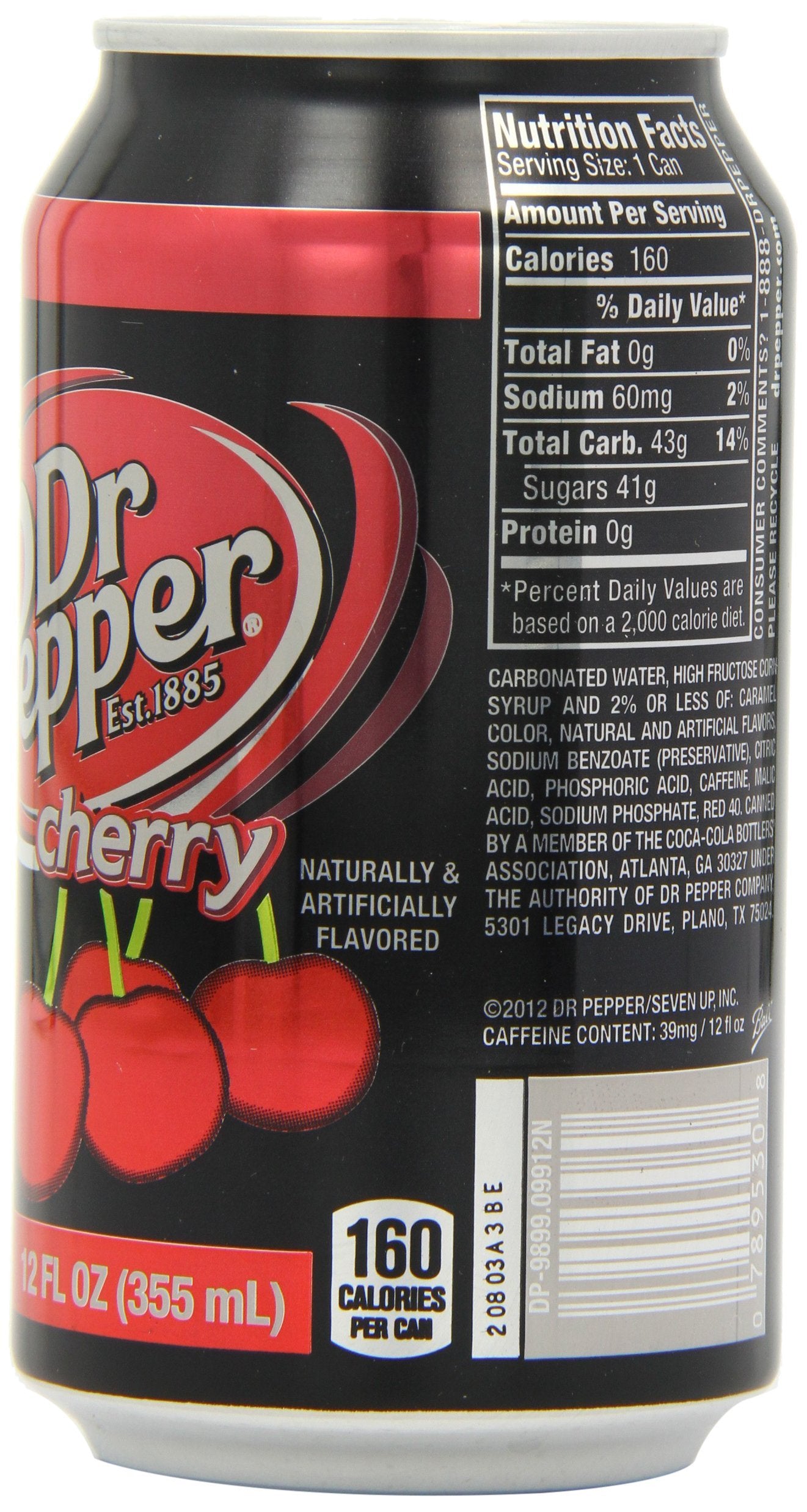 Dr Pepper Cherry 355 ml (Pack of 12)