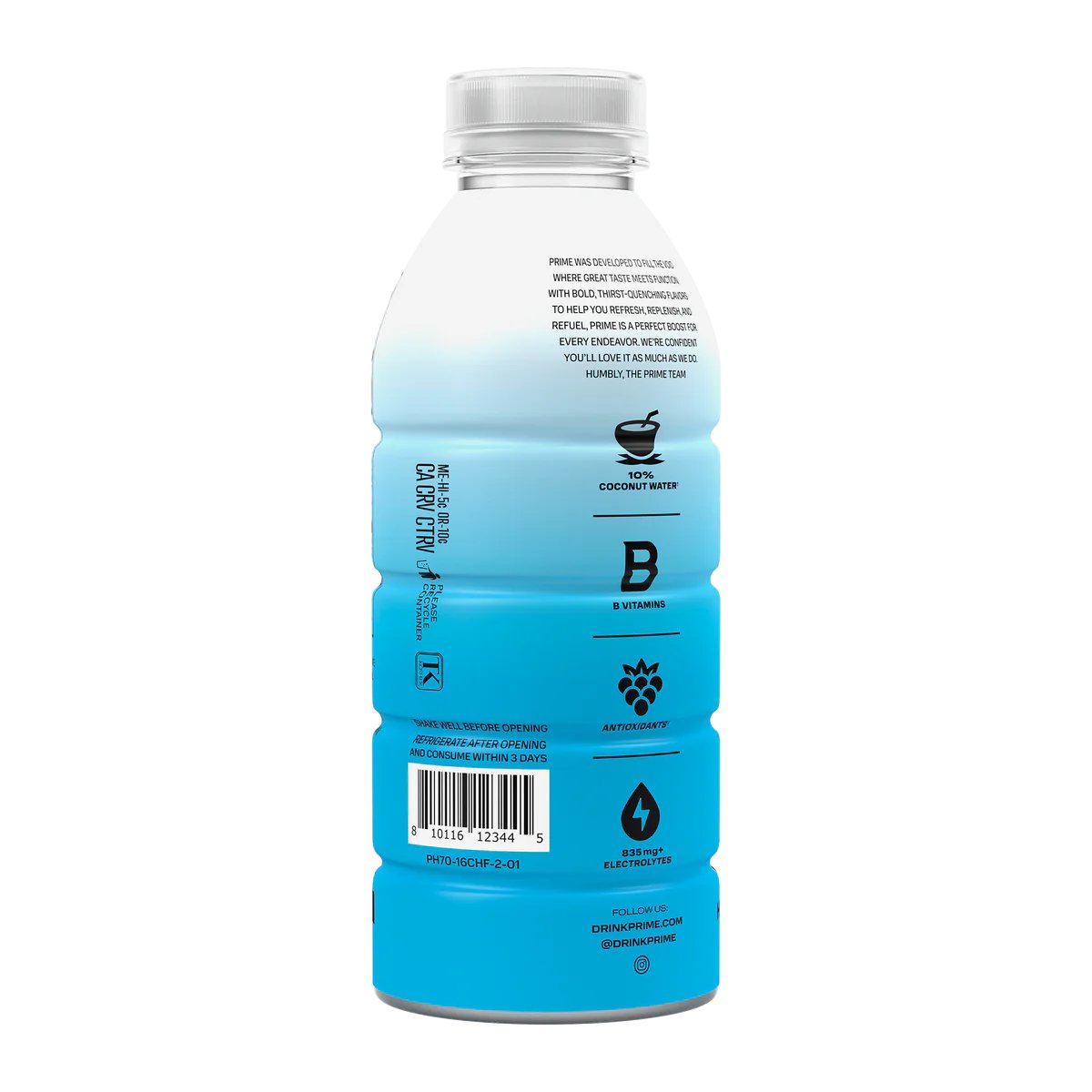 PRIME Hydration BERRY FREEZE Sports Drink 16.9 oz (Pack of 12)