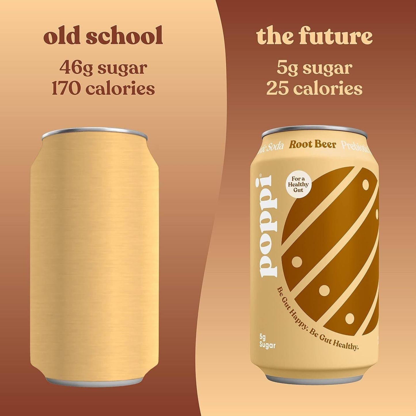 poppi Root Beer Prebiotic Soda Single, 12 FZ