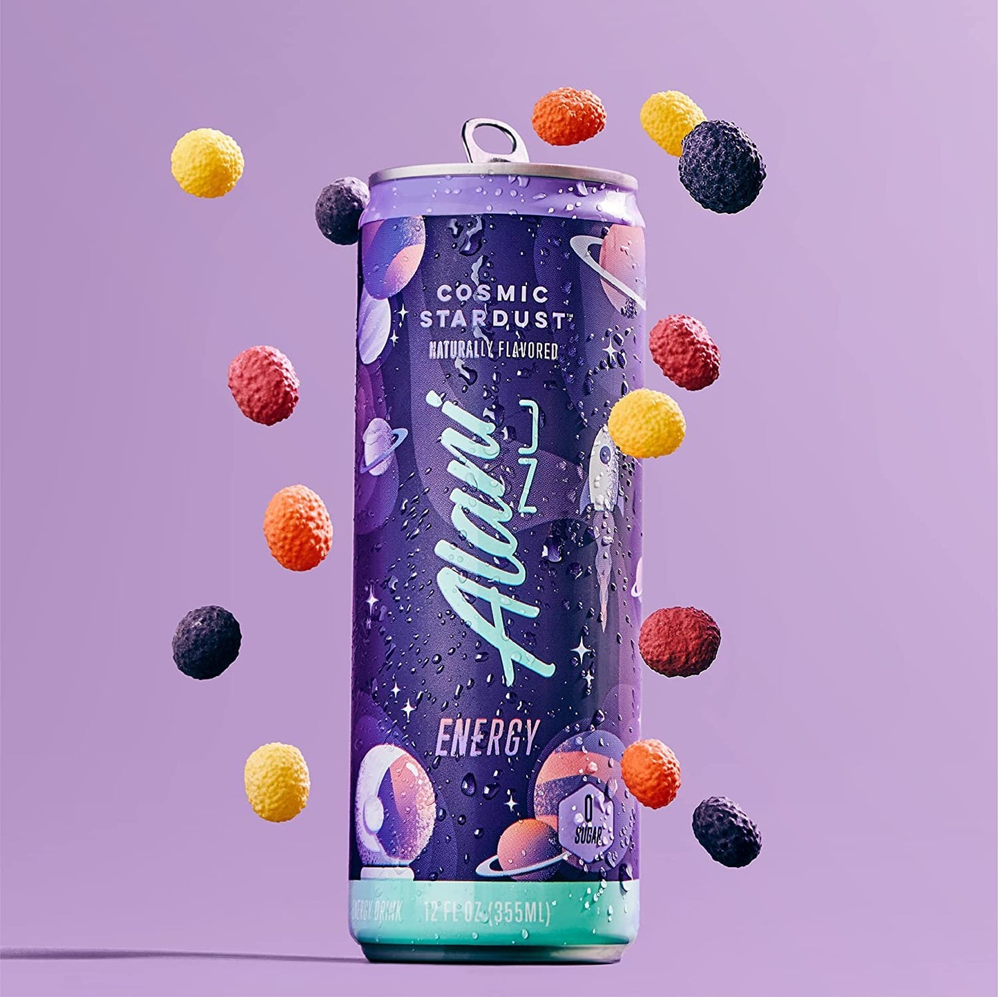 Alani Nu Sugar-Free Energy Drink, Pre-Workout Performance, Tropsicle, 12 oz Cans (Pack of 12)