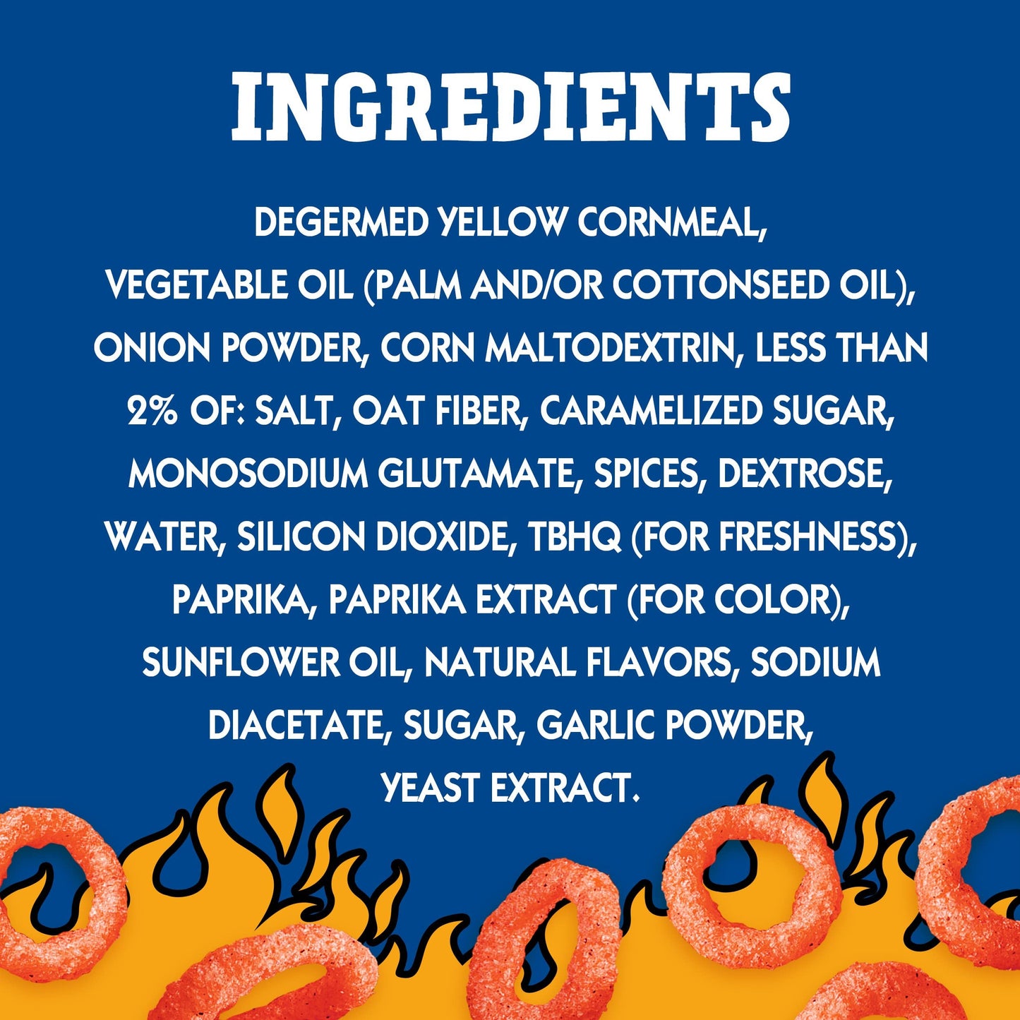 Andy Capp's Beer Battered Flavored Onion Flavored Rings Baked Oat and Corn Snacks, Hot, 2 oz