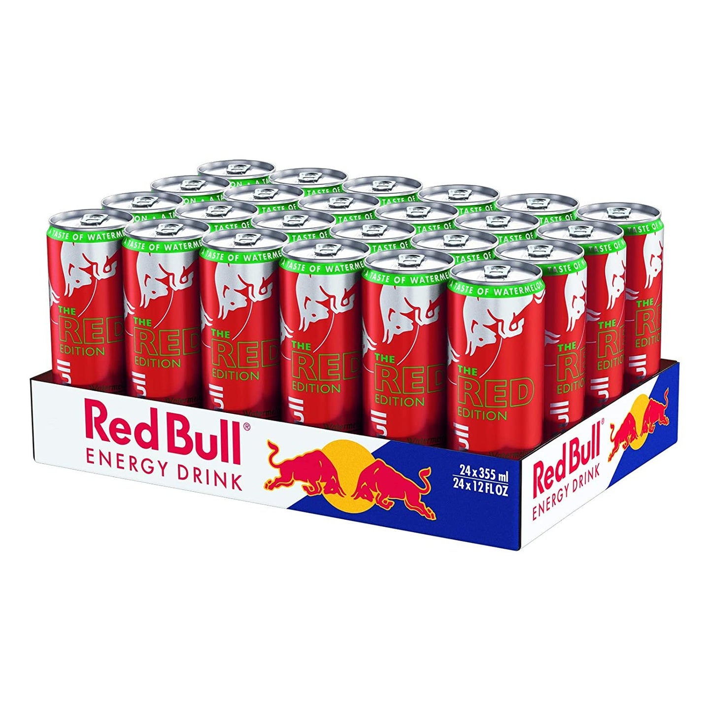 Red Bull Energy Drink, Watermelon, 12 Fl Oz , Red Edition (Pack of 24)