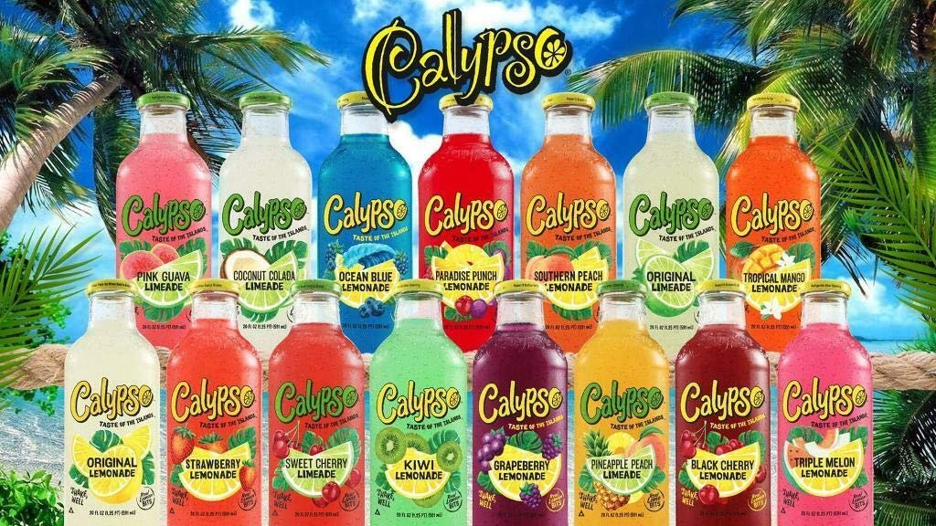 Calypso Lemonades 16 Ounce Glass Bottles 6 Pack (6 Flavor Sampler Pack)