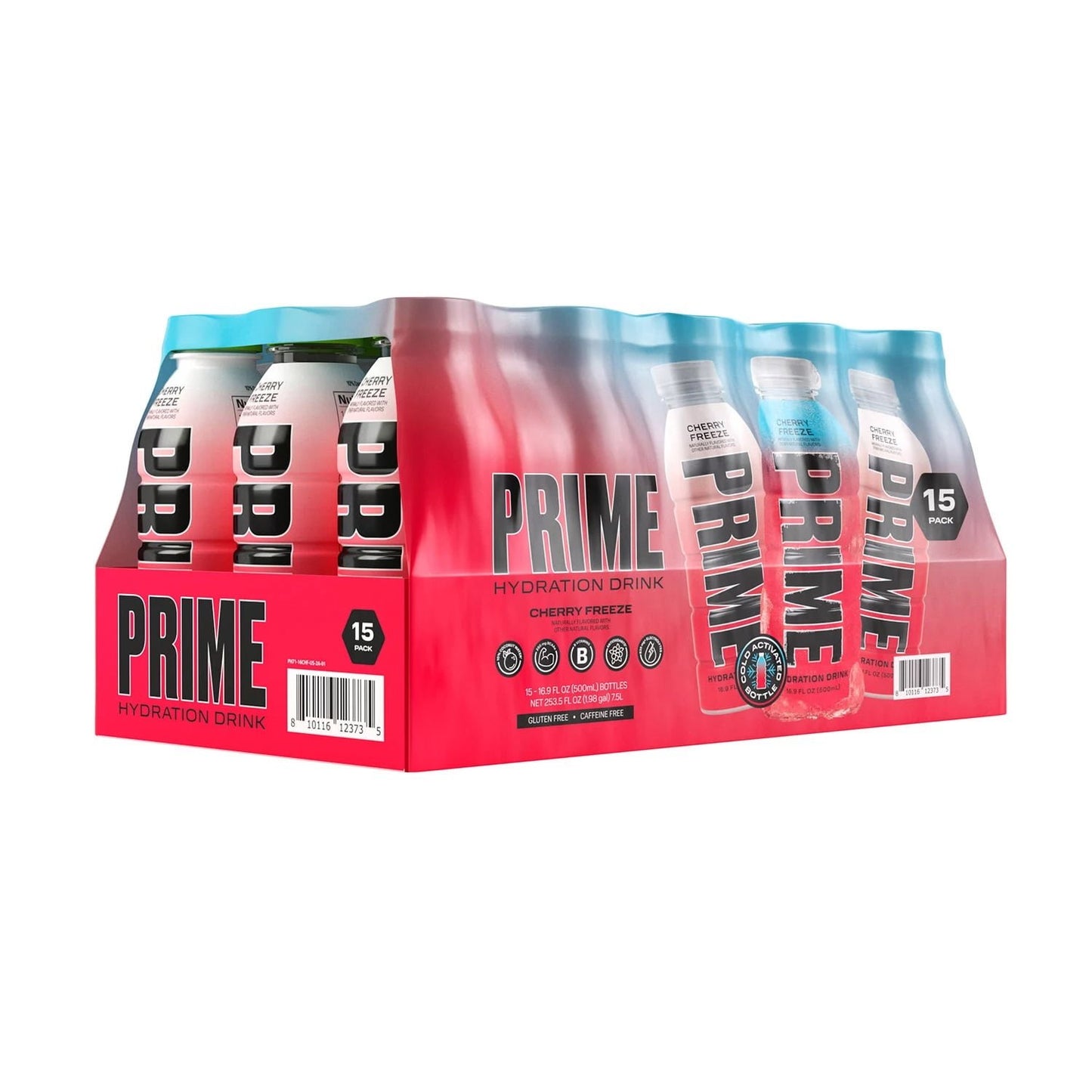 Prime Hydration Drink Cherry Freeze, 16.9 Fluid Ounce (Pack of 15)