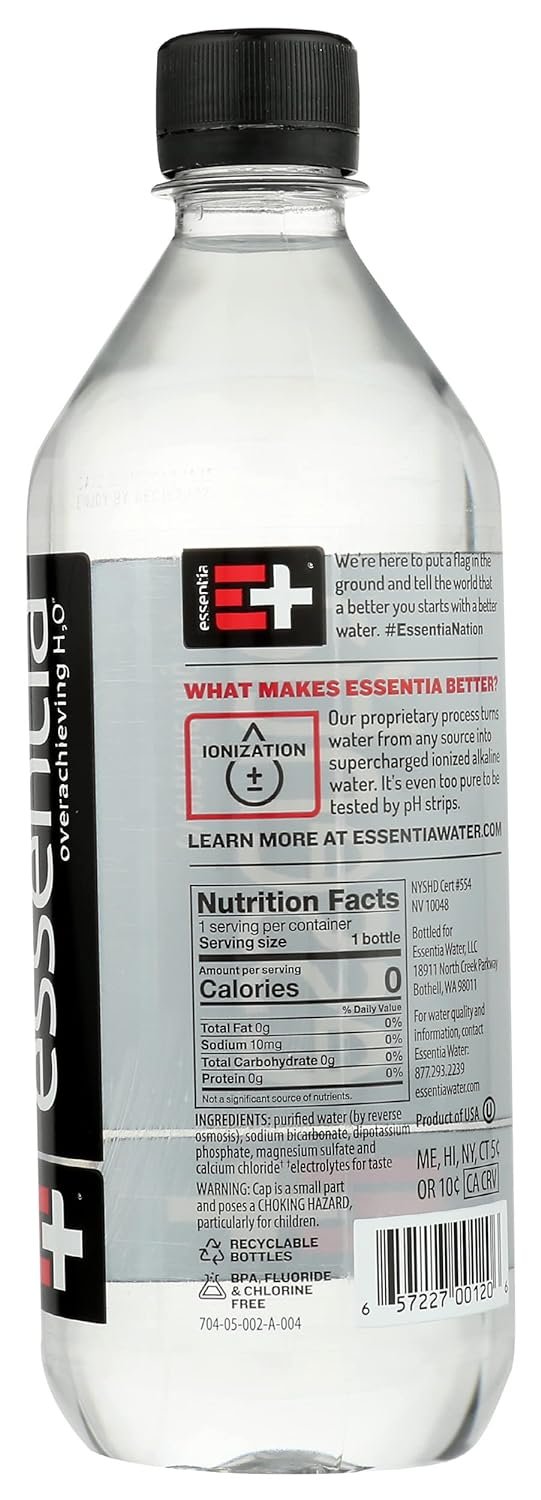 Essentia Water, Ionized Hydration Single, 20 Fl Oz