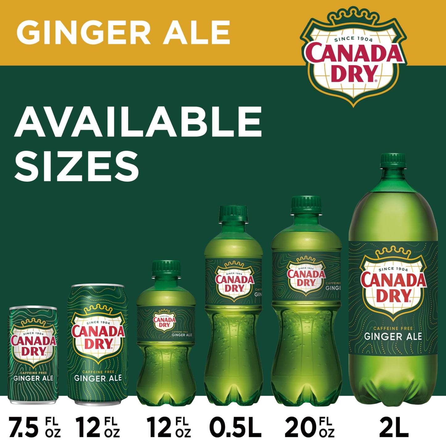 Canada Dry Ginger Ale Soda, 7.5 fl oz cans, 6 pack