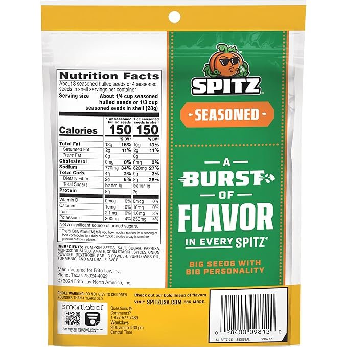 Spitz Pumpkin Seeds Seasoned, 4-Ounce (Pack of 12)