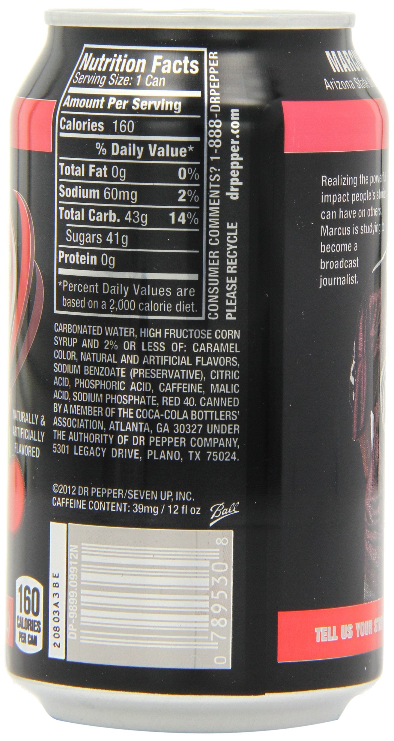 Dr Pepper Cherry 355 ml (Pack of 12)