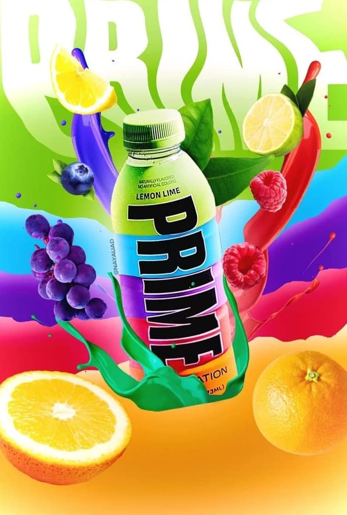 Prime Hydration with BCAA Blend for Muscle Recovery Orange (12 Drinks, 16 Fl Oz. Each)