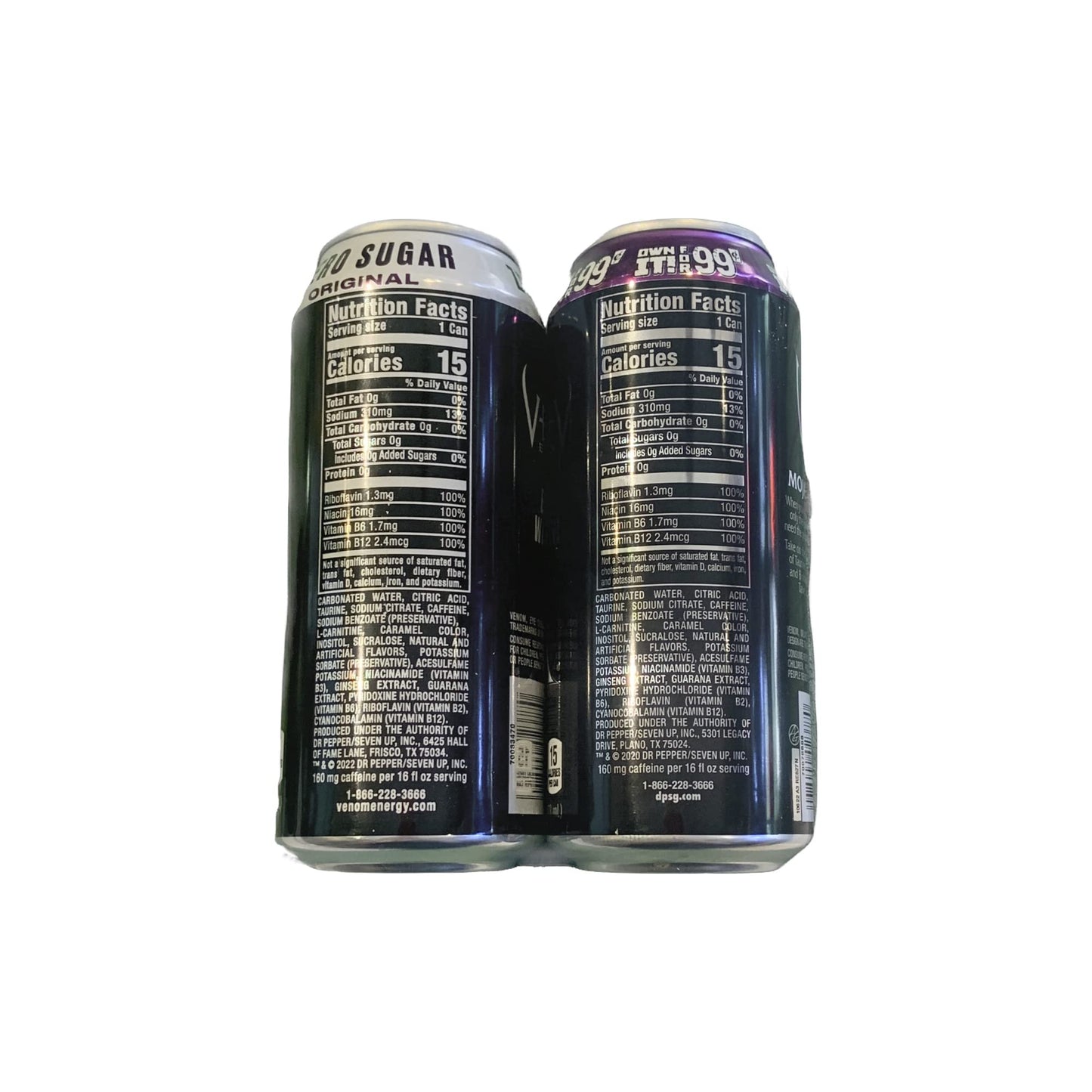 Venom Energy Drink Mojave Rattler, 16 Ounce (16 Cans)