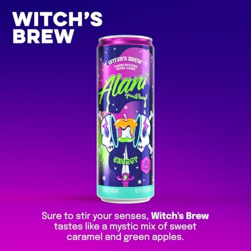 Alani Nu Energy Drink Witch's Brew, 12 Fluid Ounce (Pack of 12)