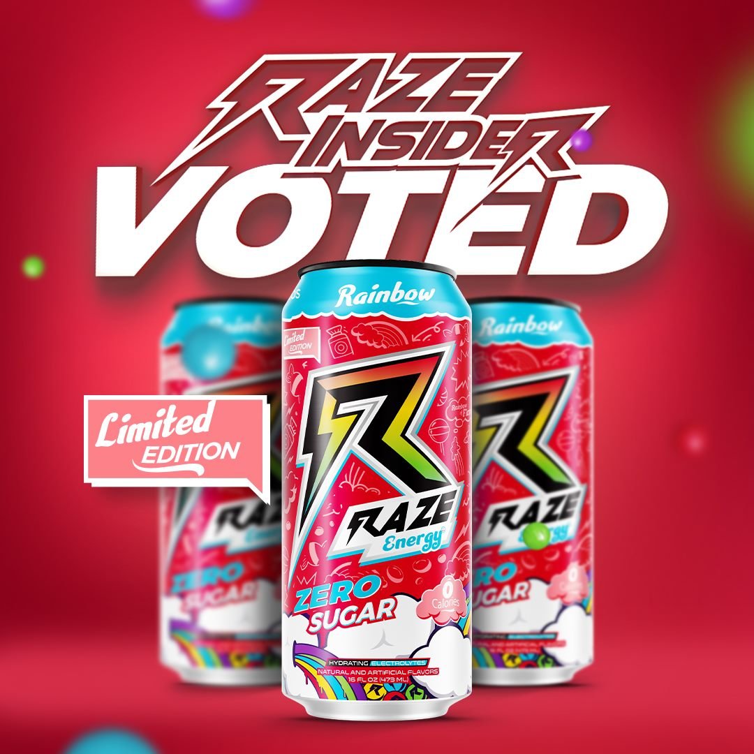 Repp Sports Raze Energy Drink Cans (Rainbow)