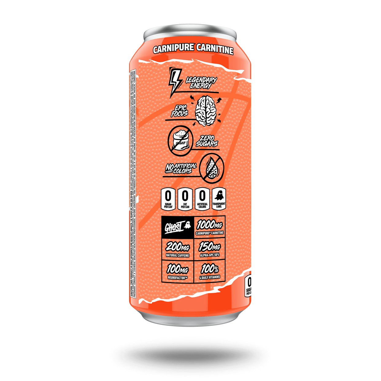 Ghost Energy Drink Peaches 16 oz (Pack of 12)