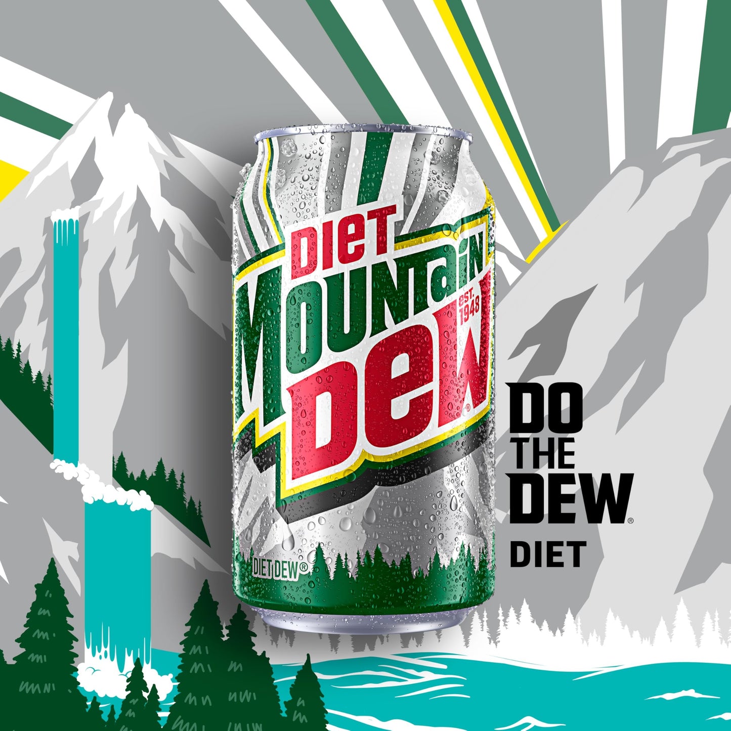 Diet Mountain Dew Soda, 12 Fl Oz Cans (Pack of 12)