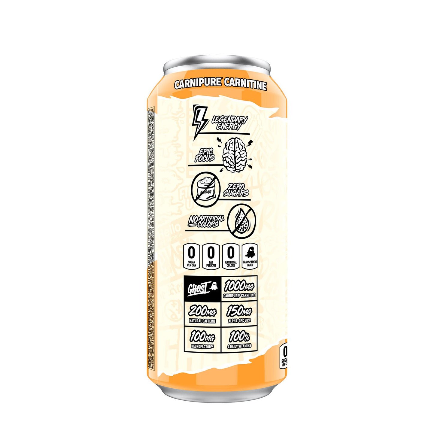 Ghost Energy Ready to Drink 16 Ounce Cans (Orange Cream, 12 Cans)