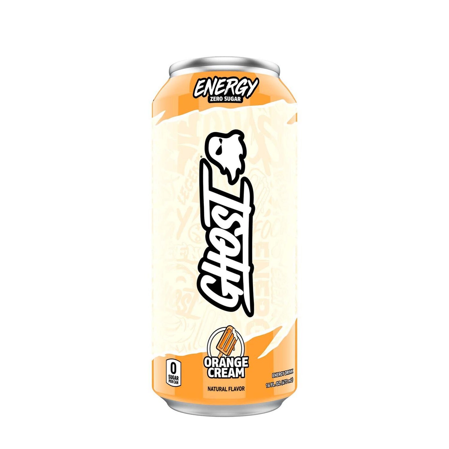 Ghost Energy Ready to Drink 16 Ounce Cans (Orange Cream, 12 Cans)