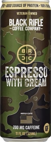 Black Rifle Coffee Company, Coffee Espresso with Cream, 11 Ounce