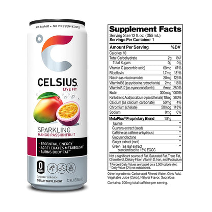 CELSIUS Essential Energy Drink 12 FL Oz