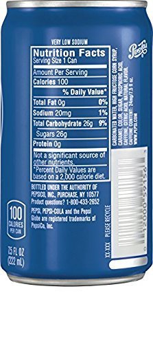 Pepsi Pepsi Zero Sugar Cola Soda Pop Cans