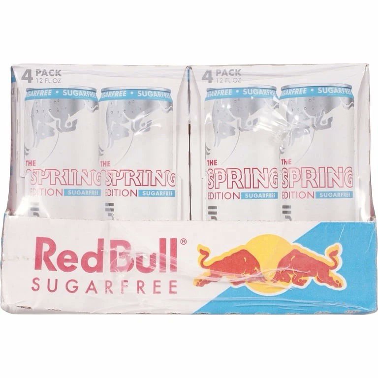 Red Bull Spring Edition Sugar Free Energy Drink, Cherry Sakura, 12 fl. oz., 6 x 4 cans