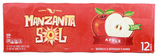 Manzanita Sol Apple Soda 12oz Cans (12 Pack)