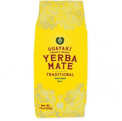 Guayaki Traditional Organic Mate Tea Bags, 75 Count