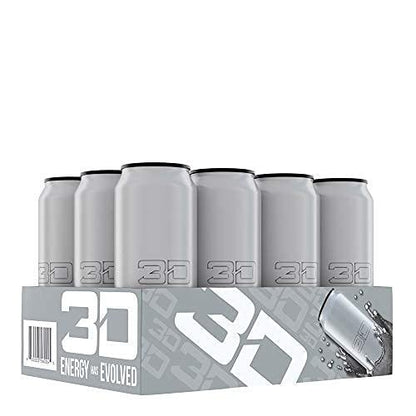 3D Energy Drink Chrome 16 oz (Pack of 12)