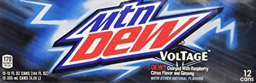 Mountain Dew Voltage 12 oz Cans 12 Pack