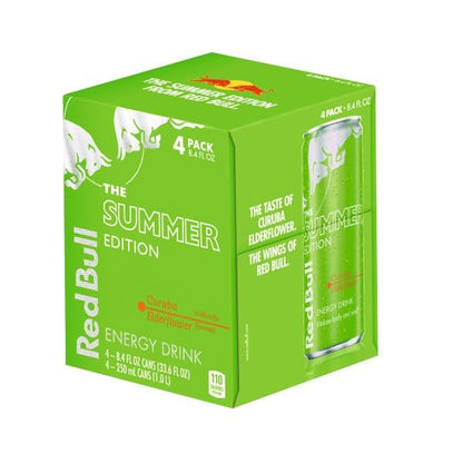 Red Bull Summer Edition Curuba Elderflower Energy Drink, 8.4 Fl Oz, 4 Cans