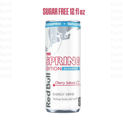 Red Bull Spring Edition Sugar Free Energy Drink, Cherry Sakura, 12 fl. oz., 6 x 4 cans