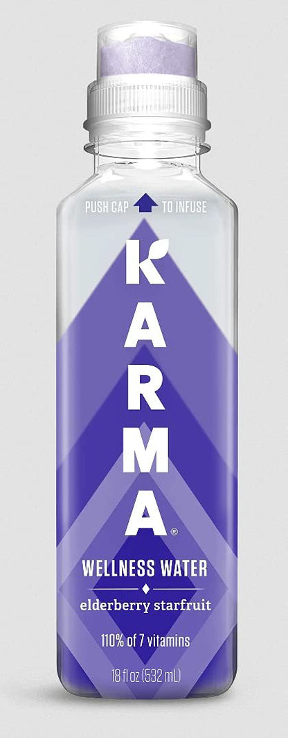 Karma Wellness Water Variety Packs (3 Flavor Pack), 18 Fl Oz (Pack of 12)