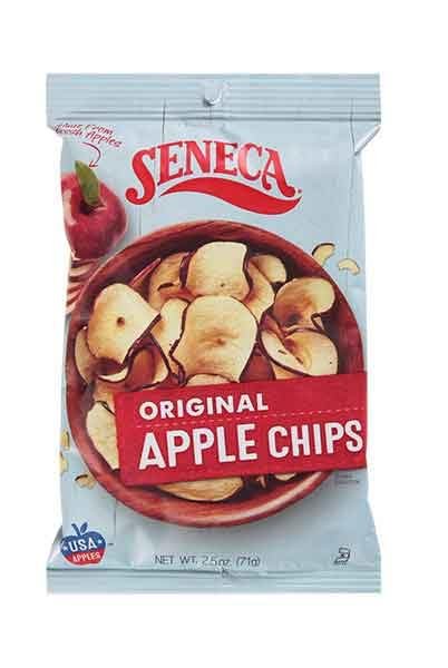 Seneca Foods Crispy Apple Chips, Your Choice of Four Varieties, SIX 2.5-Ounce Packages (Original)
