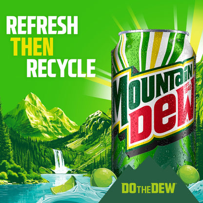 Diet Mountain Dew Soda, 12 Fl Oz Cans (Pack of 12)