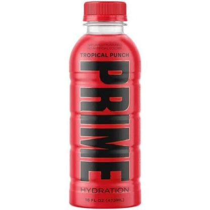 Prime Hydration with BCAA Blend for Muscle Recovery 16.9 Fl Oz Bottle 12 Count (5 Flavor Variety Pack)