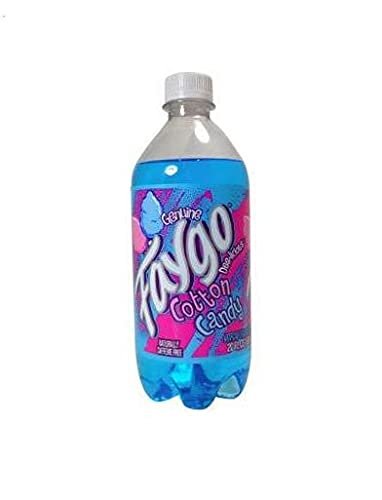 Faygo Cotton Candy 20 oz (6 pack) Soda Pop Plastic Bottles