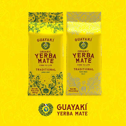 Guayaki Yerba Mate, Organic Traditional Single Serve, 7.9 Ounces (75 Tea Bags), 40mg Caffeine per Serving, Alternative to Tea, Coffee and Energy Drinks