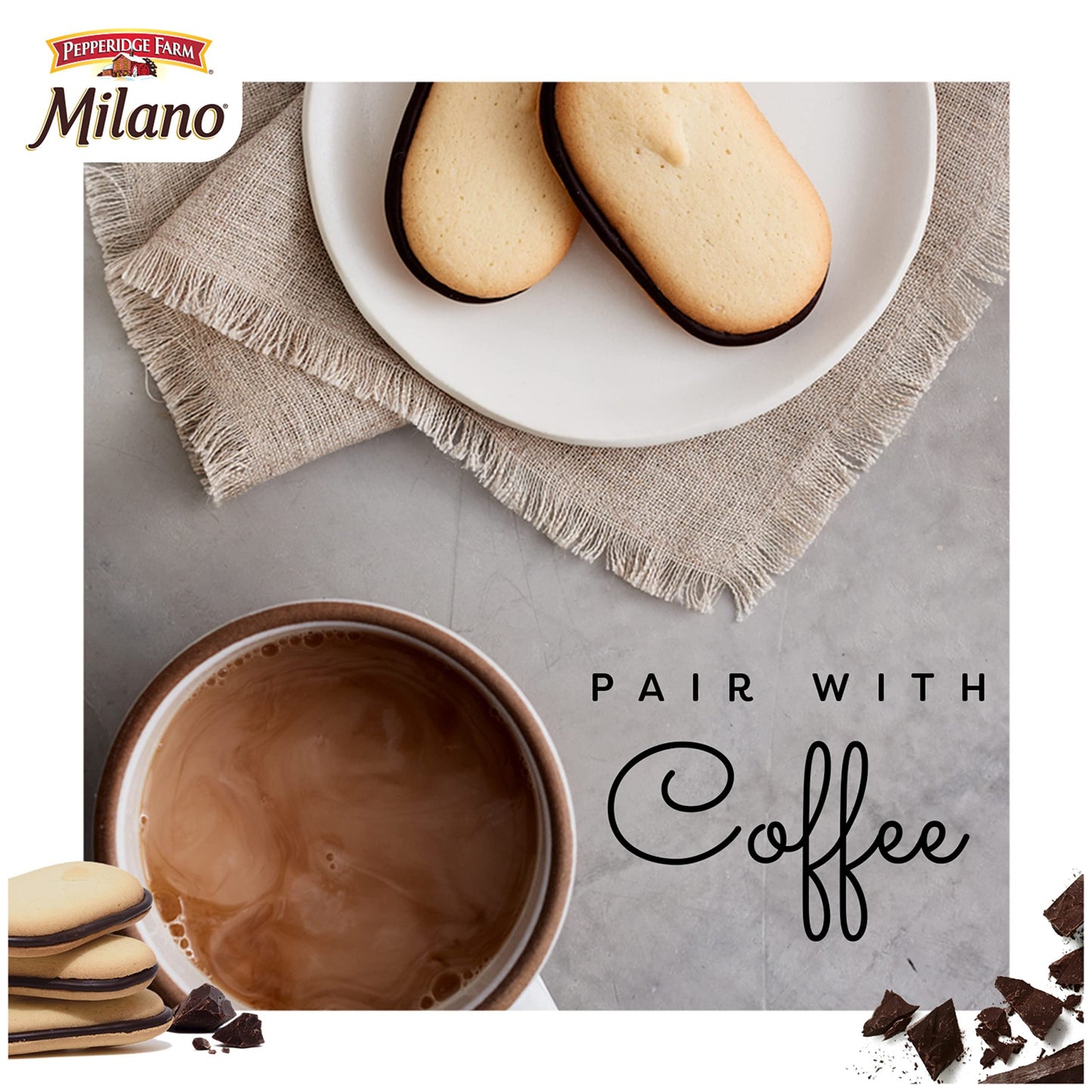 Pepperidge Farm Milano Dark Chocolate Cookies, 1.2 oz. Single-Serve Snack Pack