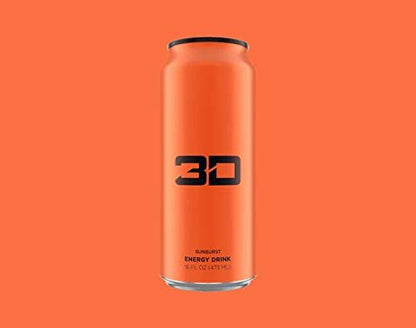 3D Energy Drink Variety Packs (4 Flavor Variety Pack #2, 12 Cans)