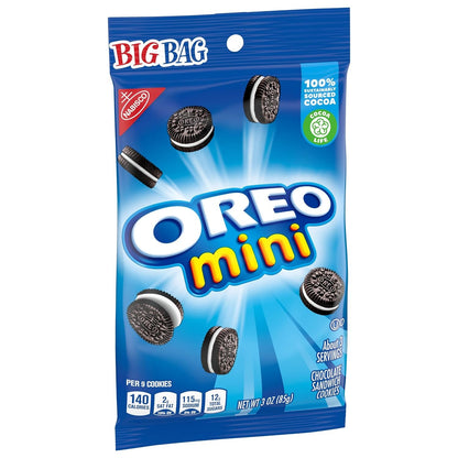 Oreo Mini Chocolate Sandwich Cookies Big Bag, 3 oz