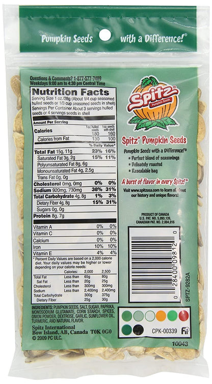 Spitz Pumpkin Seeds Seasoned, 4-Ounce (Pack of 12)