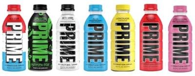 Prime Hydration Sports Drink Variety Pack - Energy Drink, Electrolyte Beverage - Lemon Lime, Tropical Punch, Blue Raspberry, Orange, Grape & Meta Moon - 16.9 Fl Oz (6 Pack) W/ Tip The Scales sticker