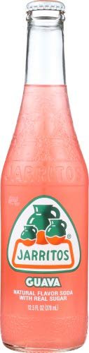 Jarritos Guava Soda 12.5 oz Glass Bottle Pack of 6